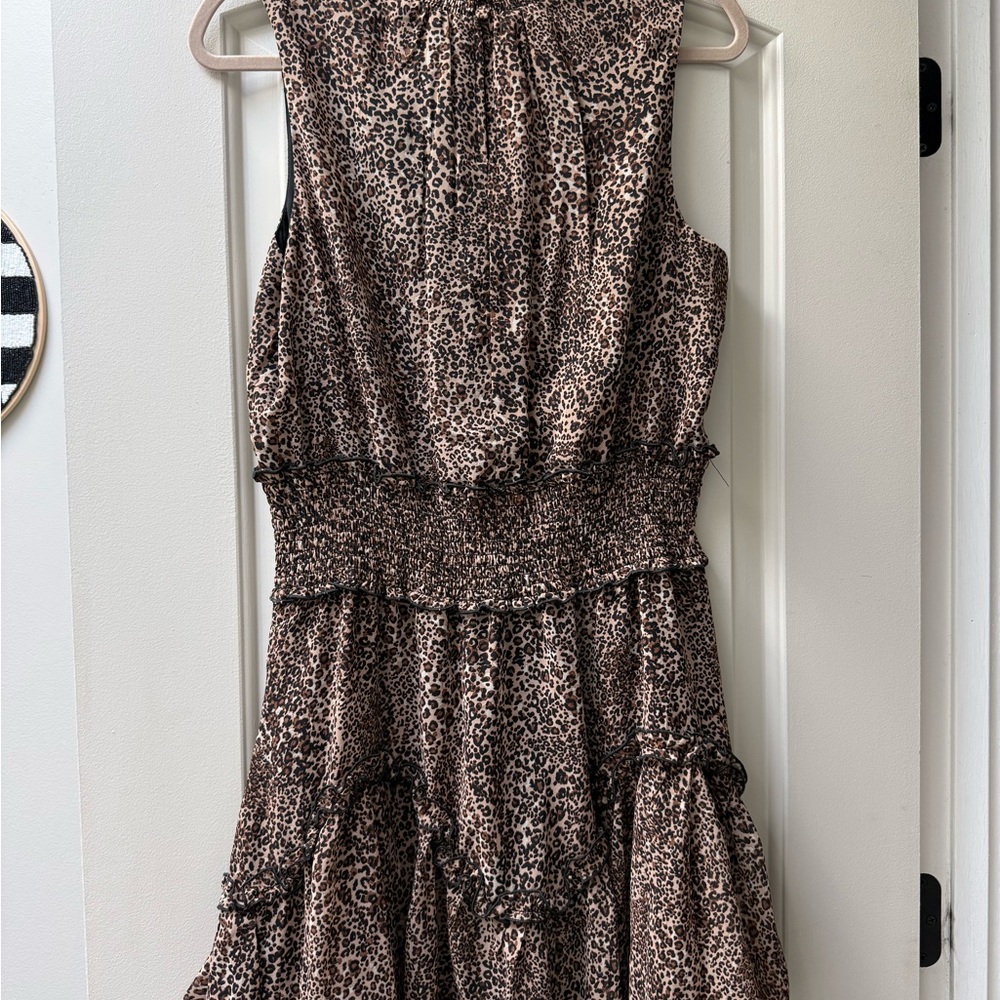 1. State Strapless Animal Print Dress